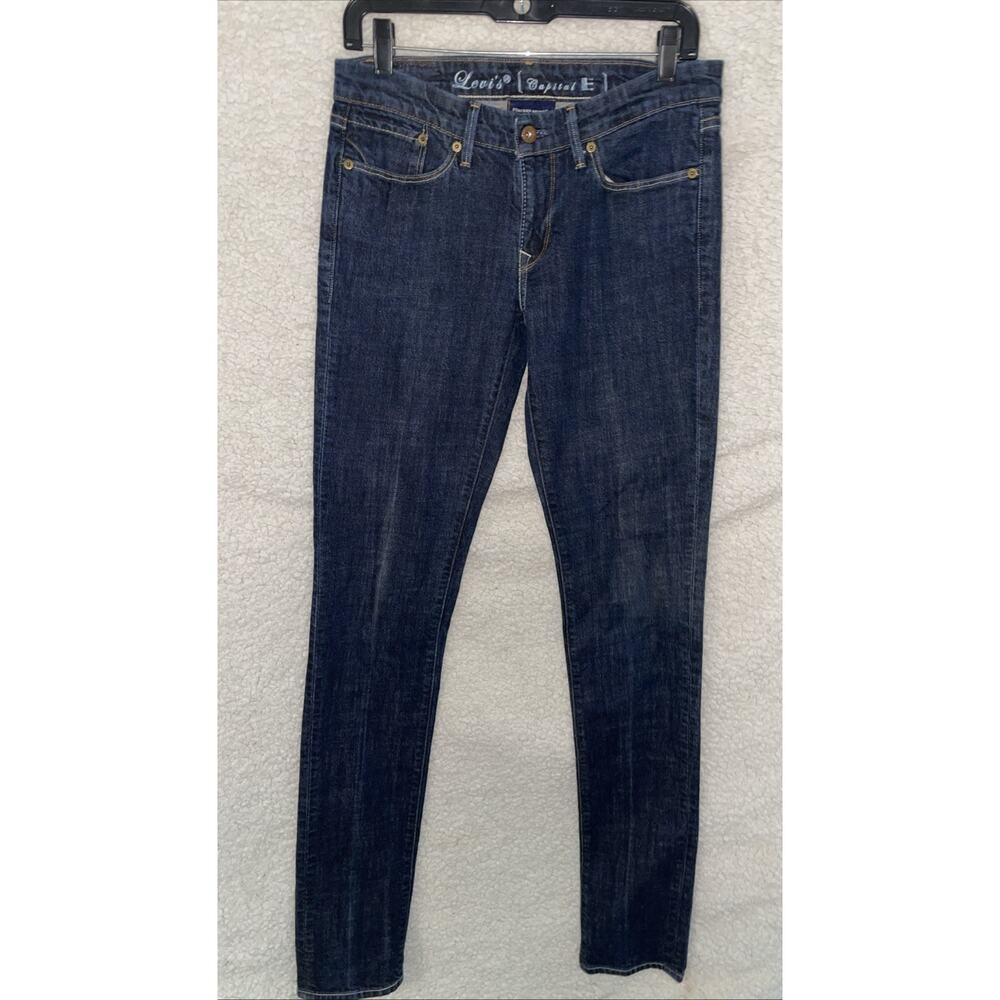 Levi's Capital E Stacked Skinny Jeans Size 29 Made in USA Mens Women’s Long